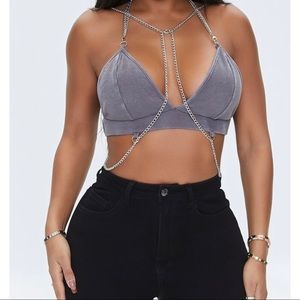 Body chain bra top. NWT